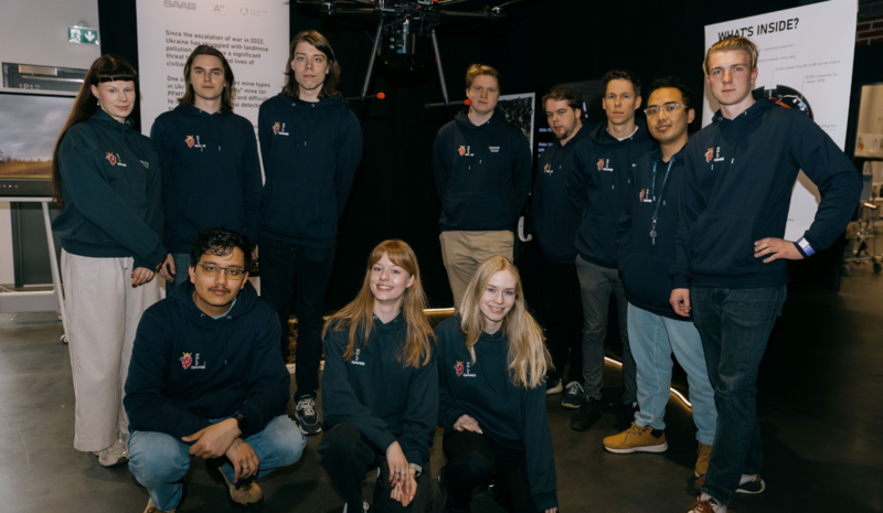 VILNIUS TECH ir Aalto universiteto studentai sukūrė autonominį minų aptikimo droną